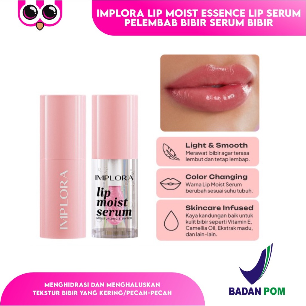 Jual Implora Lip Moist Essence Lip Serum Pelembab Bibir Serum Bibir