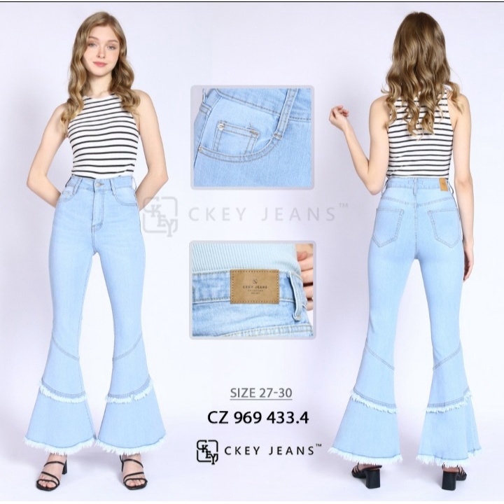 Jual Cutbray Jeans Ruffel Unfinished - 994 | Shopee Indonesia