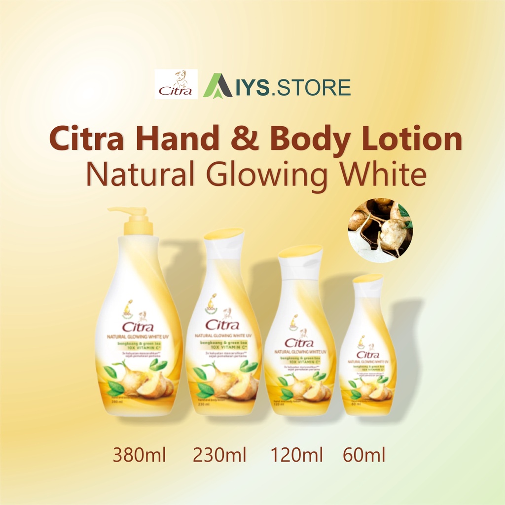 Jual Citra Hand Body Lotion Natural Glowing White Ml Ml Ml Ml Shopee Indonesia