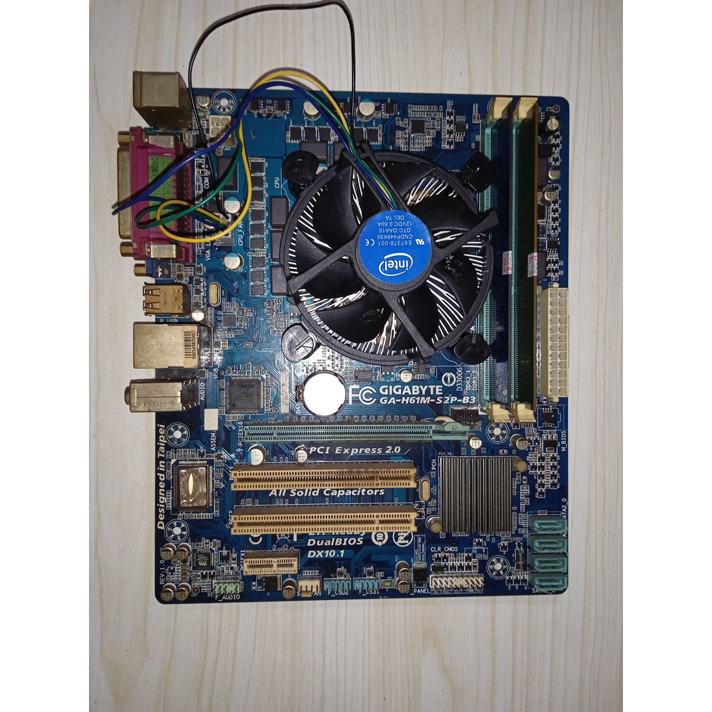 Jual Mainboard/Mobo paketan GIGABYTE H61 GAH61MS2PB3 socket 1155 + proci g2030 Shopee Indonesia