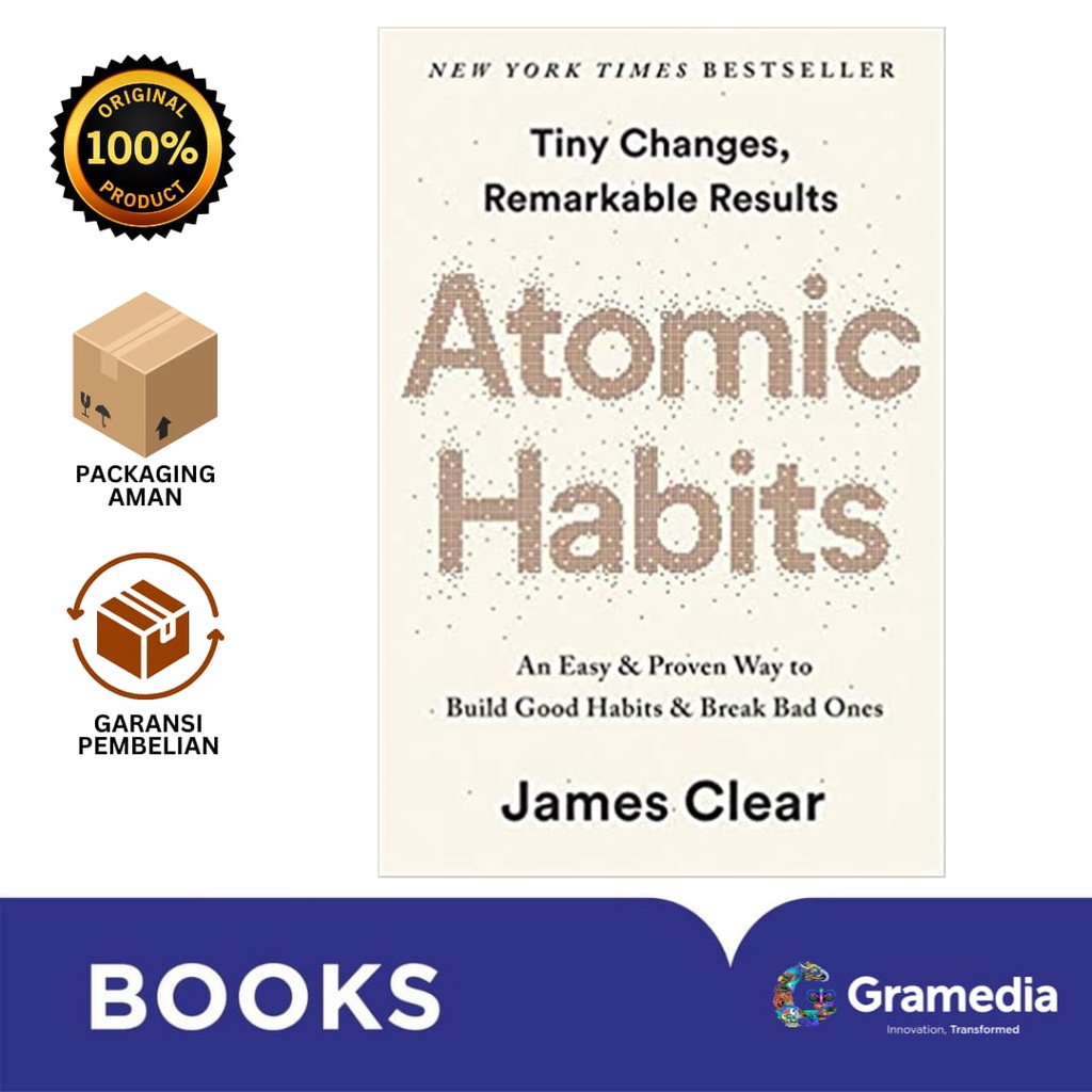 Jual Gramedia Bali - Atomic Habits English Version | Shopee Indonesia