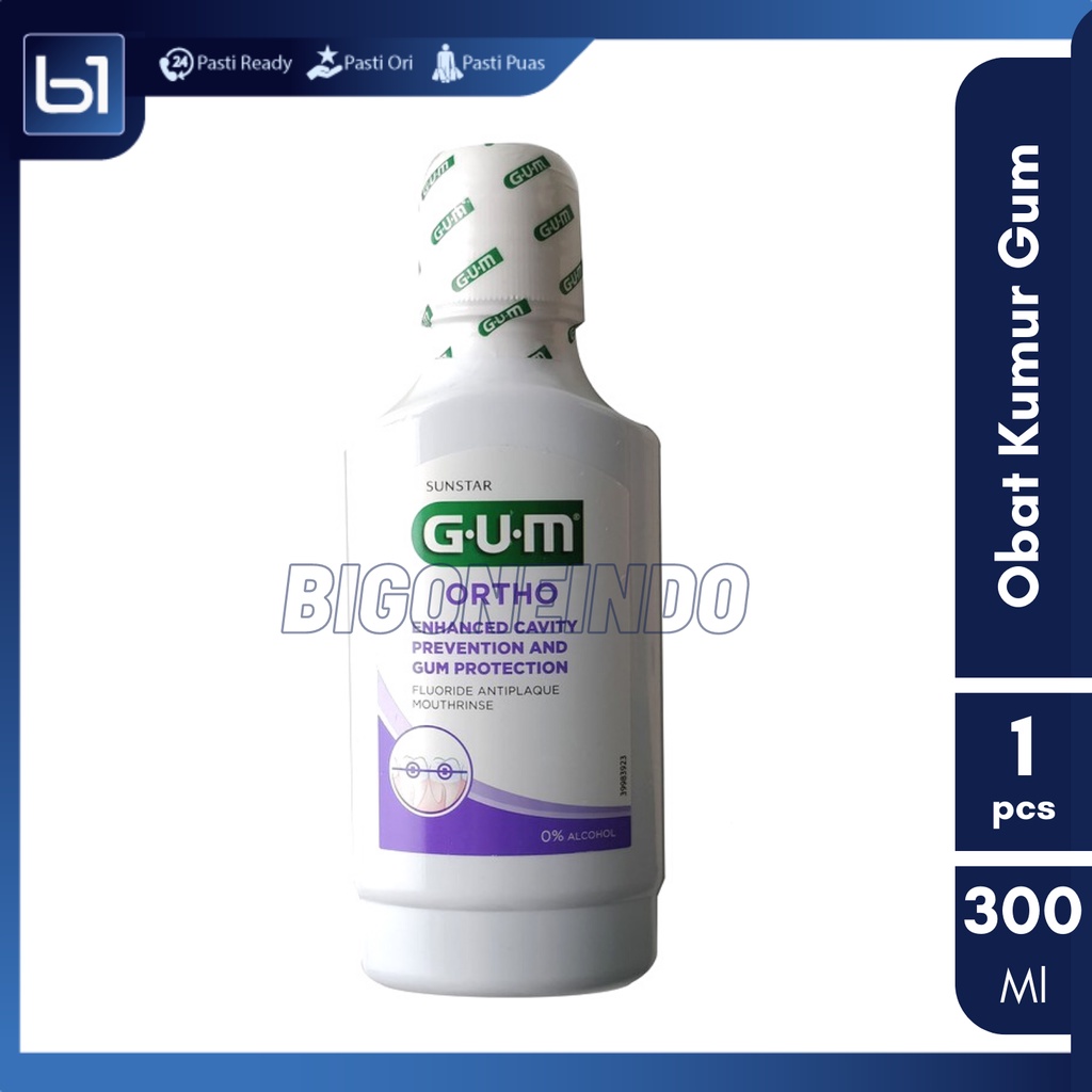 Jual GUM Ortho Mouthrinse 300ml, Orthodontic Mouth Rinse 300 Ml, Obat