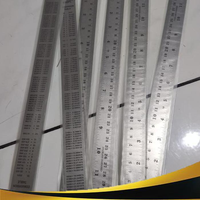 Jual Penggaris Garisan Besi Steel Ruler 30 Cm Shopee Indonesia