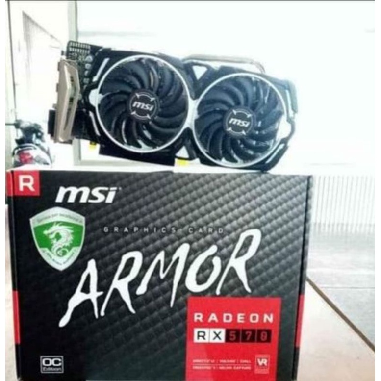 Jual VGA MSI RX 570 Armor MSI Armor RX570 OC 4G | Shopee Indonesia