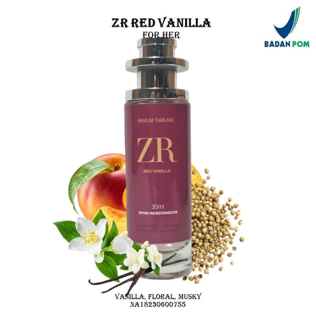 [BPOM] PARFUM ZARA RED VANILLA 50ML PREMIUM PARFUM UNISEX WANGI TAHAN  LAMA PARFUM RED VANILLA BEST SELLER