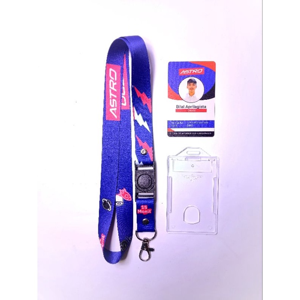 Jual Id Card Uv Lanyard Custom Cetak Sisi Desain Sesuai