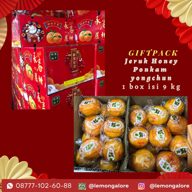 Jual Jeruk Honey Ponkam Lucky Rabbit Edisi Hampers Imlek Box Isi Kg Shopee Indonesia