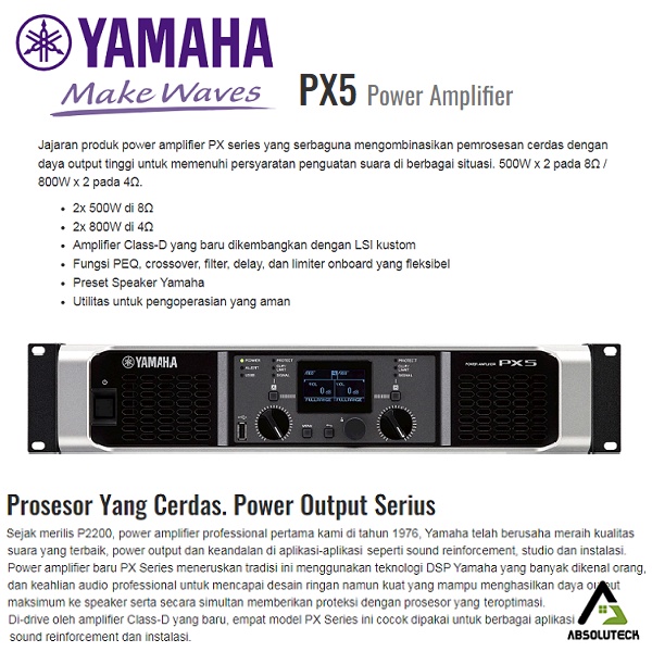 Jual Yamaha PX5 Power Amplifier | Shopee Indonesia