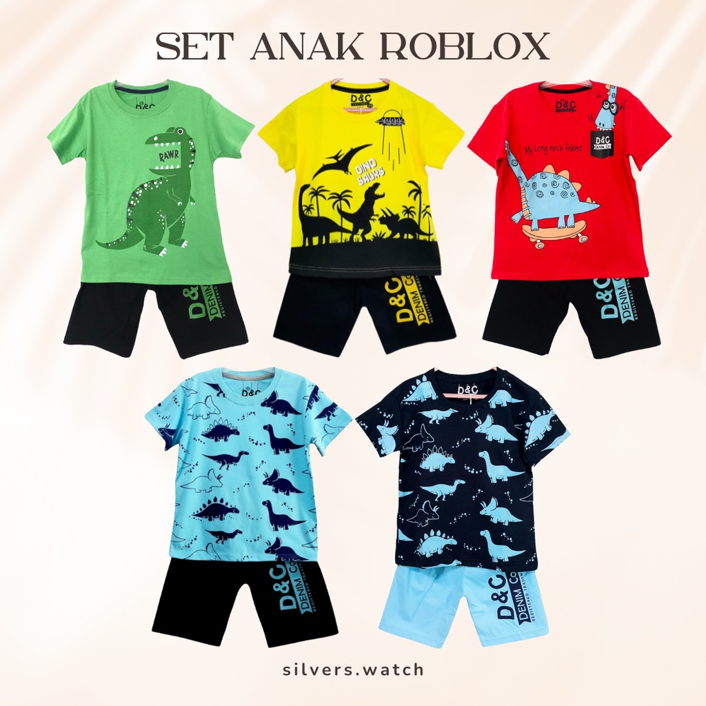Nevada Dino Zone Salur Kaos Anak Laki-laki