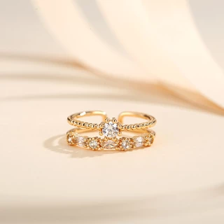 Lanme Jewelry Cincin Wanita Berlian Fashion Korea Cincin Model Perhiasan Rings Fashion Aksesoris Y957