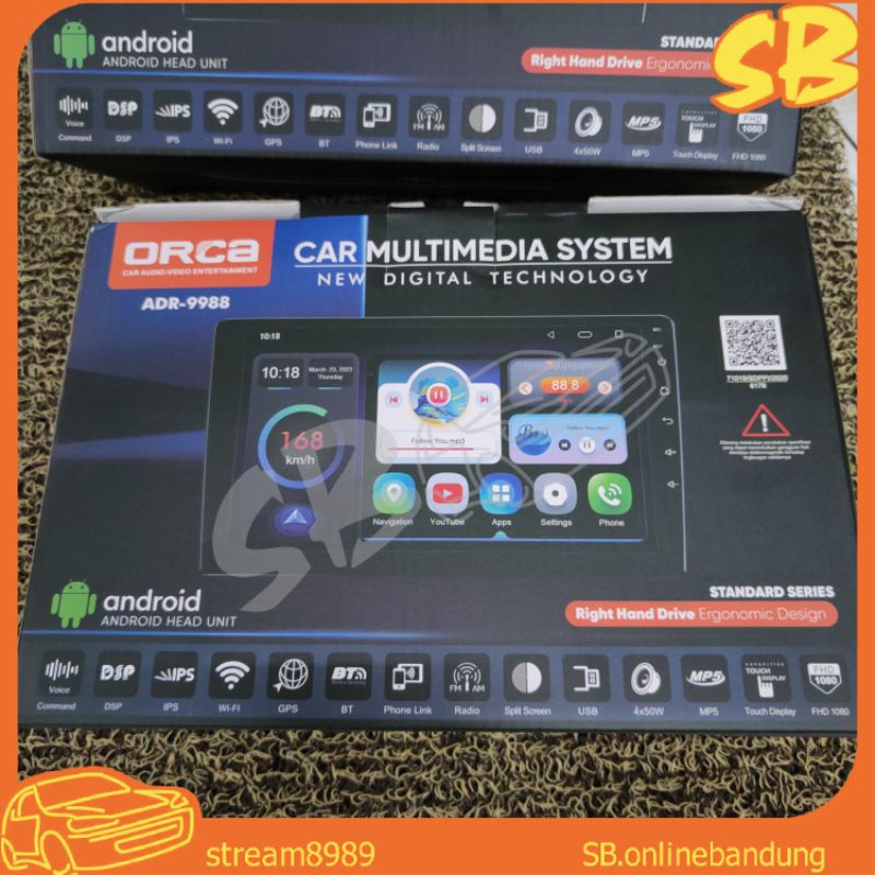 Jual Headunit Android Orca 4/64 Double Din Tape Mobil 4 128 ADR-9988 ...