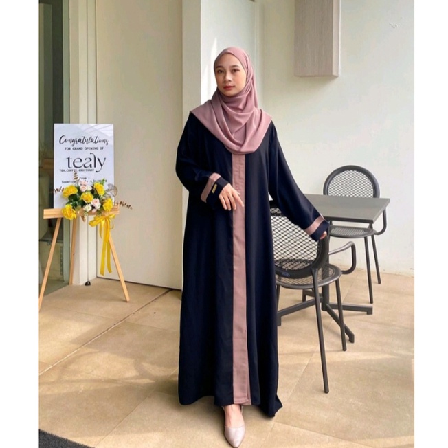 Model abaya polos best sale