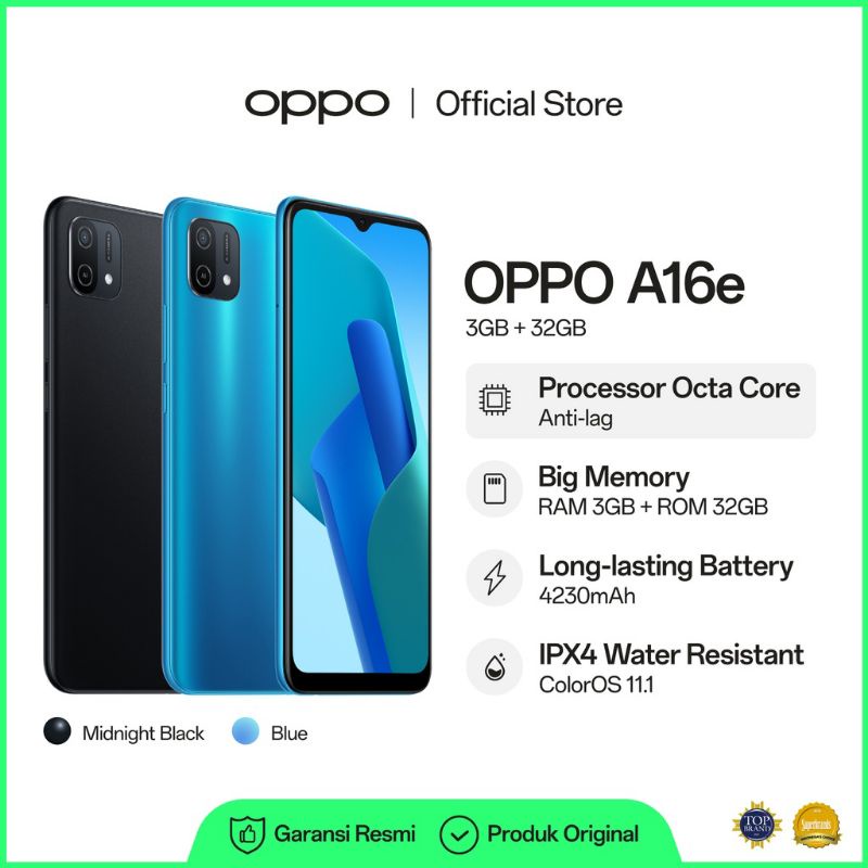 Jual Oppo A16E (3/32GB) | Shopee Indonesia