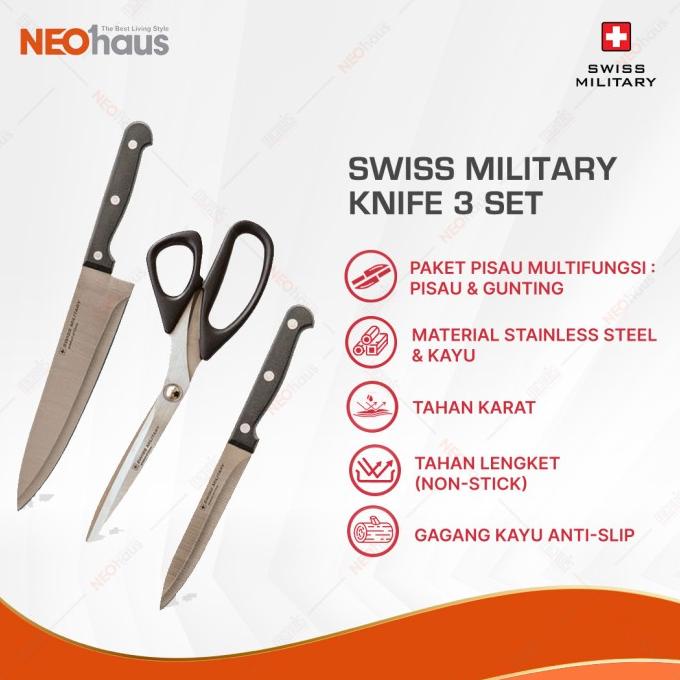 Jual Swiss Military Knife Set / Set Pisau Dapur Shopee Indonesia