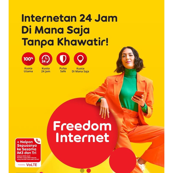 Jual Paket Data Kuota Indosat Freedom Internet 50GB Full 24 Jam 30 Hari ...