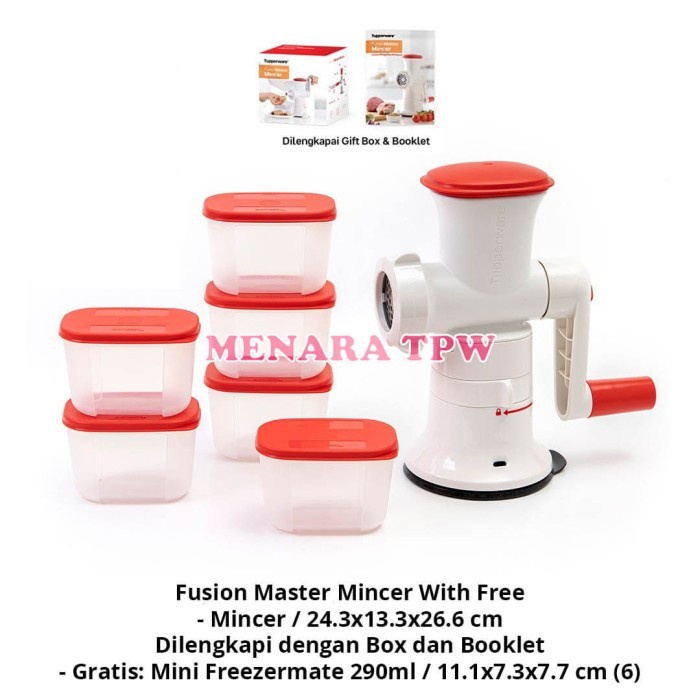 Jual Tupperware Fusion Master Mincer With Free [A08] Shopee Indonesia