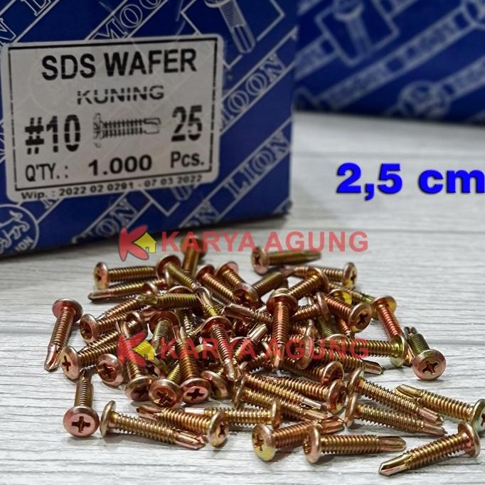 Jual Skrup Drilling Roofing X Cm Bj Sekrup Sds Wafer Head Shopee