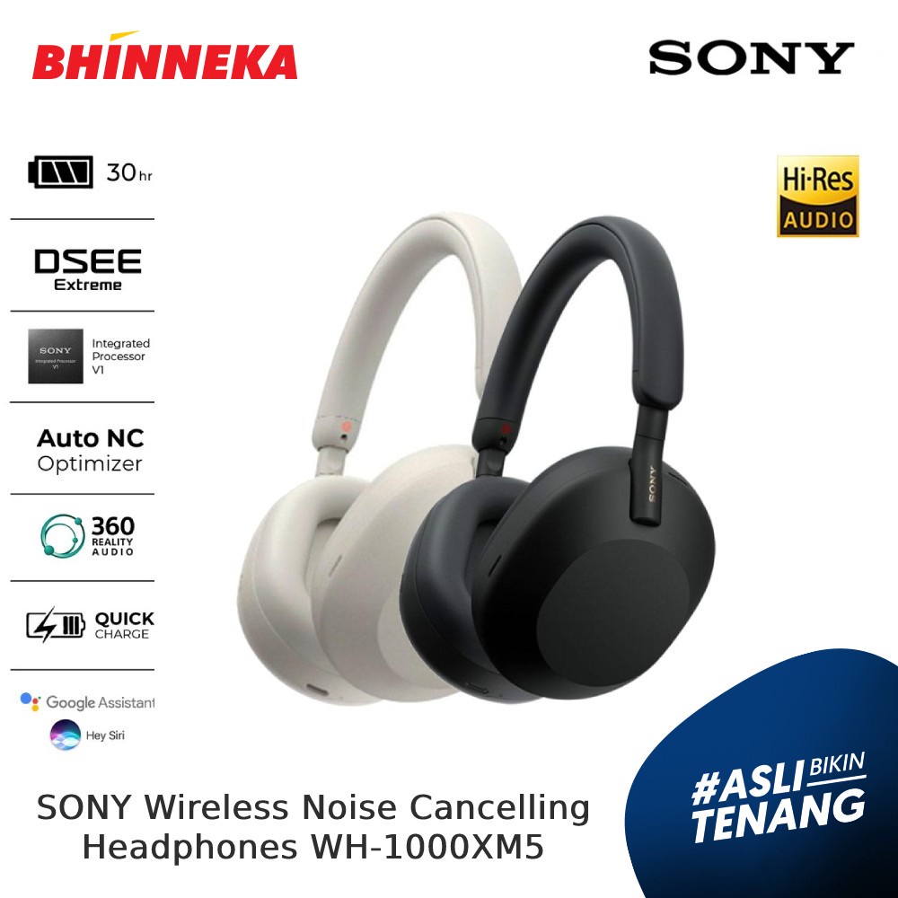 Jual SONY Wireless Noise Cancelling Headphones WH-1000XM5 | Shopee ...