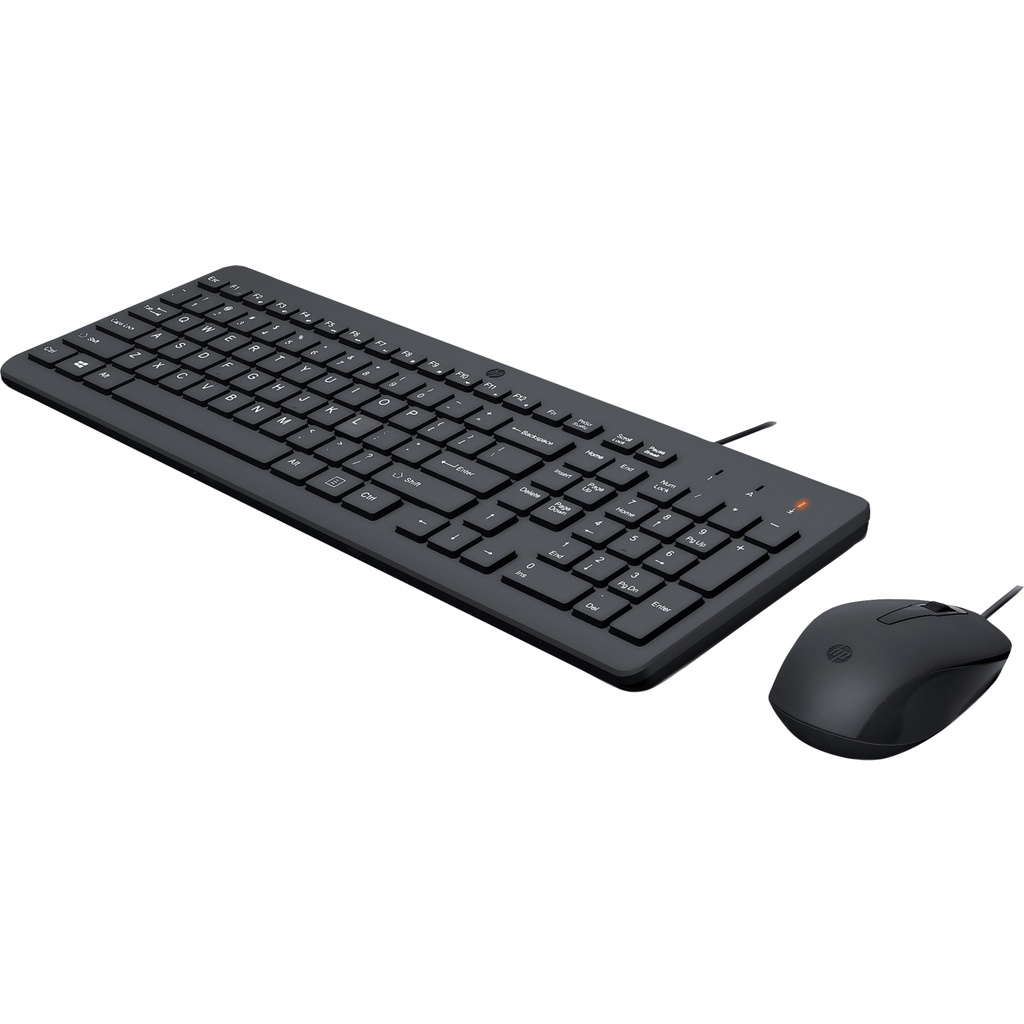 Mouse Wired and Keyboard HP 150 Windows 11 Windows 10 42.59 x 14.61 x 2.68 cm (keyboard) 10.34 x 6.11 x 3.42 cm (mouse) Garansi 1 Tahun Official (3)