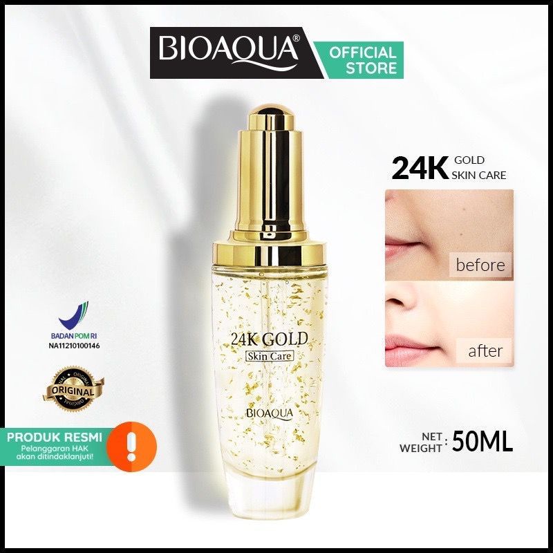 Jual Bioaqua 24k Gold Skin Care Serum 50ml Shopee Indonesia