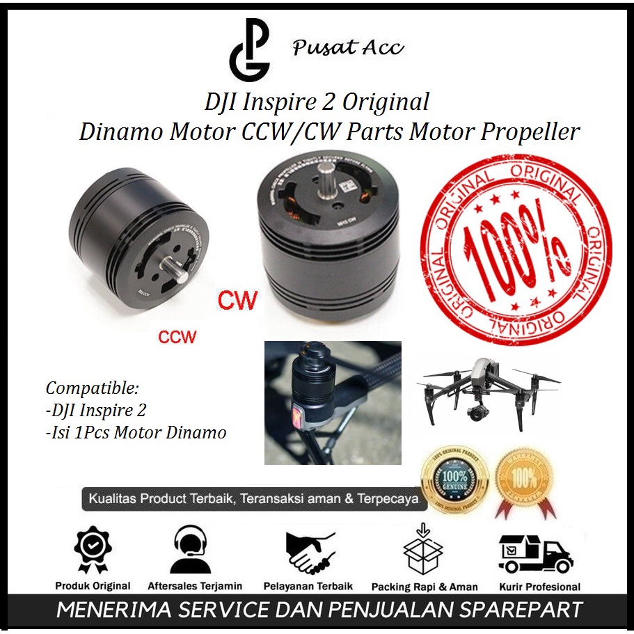 Jual Dji Inspire 2 Motor Dinamo CCW/CW Original for Inspire 2 Dinamo ...