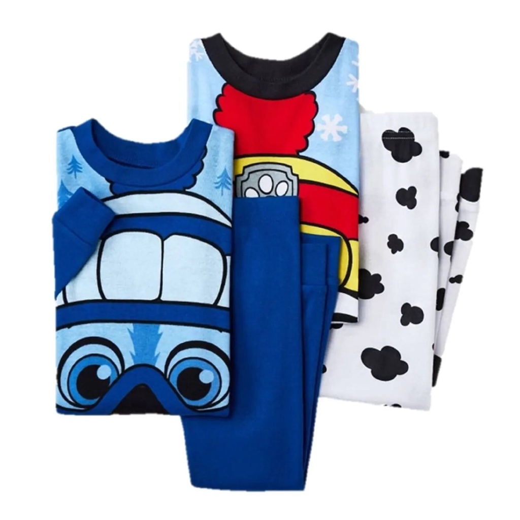 Jual Paw Patrol Chase & Marshall Pajama Set 4pc Size 2T Shopee Indonesia