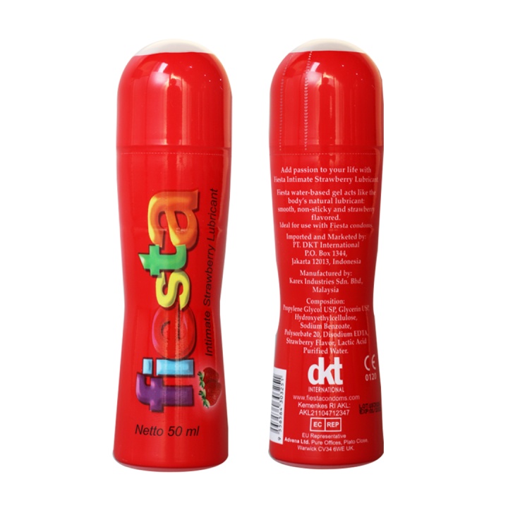 Jual Fiesta Strawberry lubricant Gel Pump 50 ml Shopee Indonesia