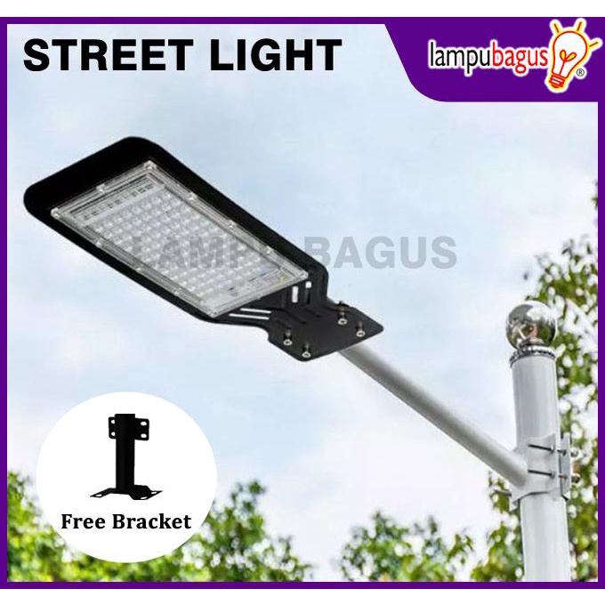 Jual Lampu Jalan Pju Led W Original Black Slim Outdoor Shopee