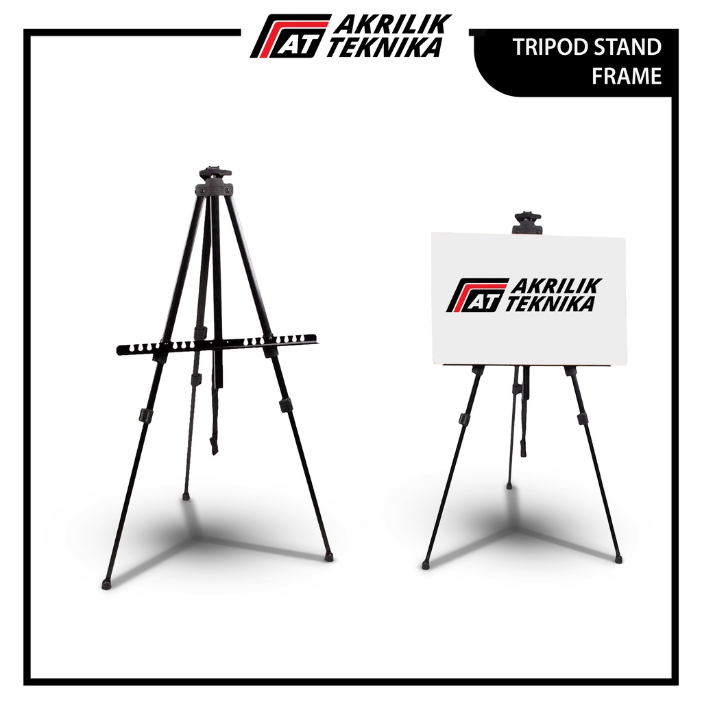 Jual TRIPOD STAND / FRAME DISPLAY / TIANG IKLAN POSTER DISPLAY AKRILIK