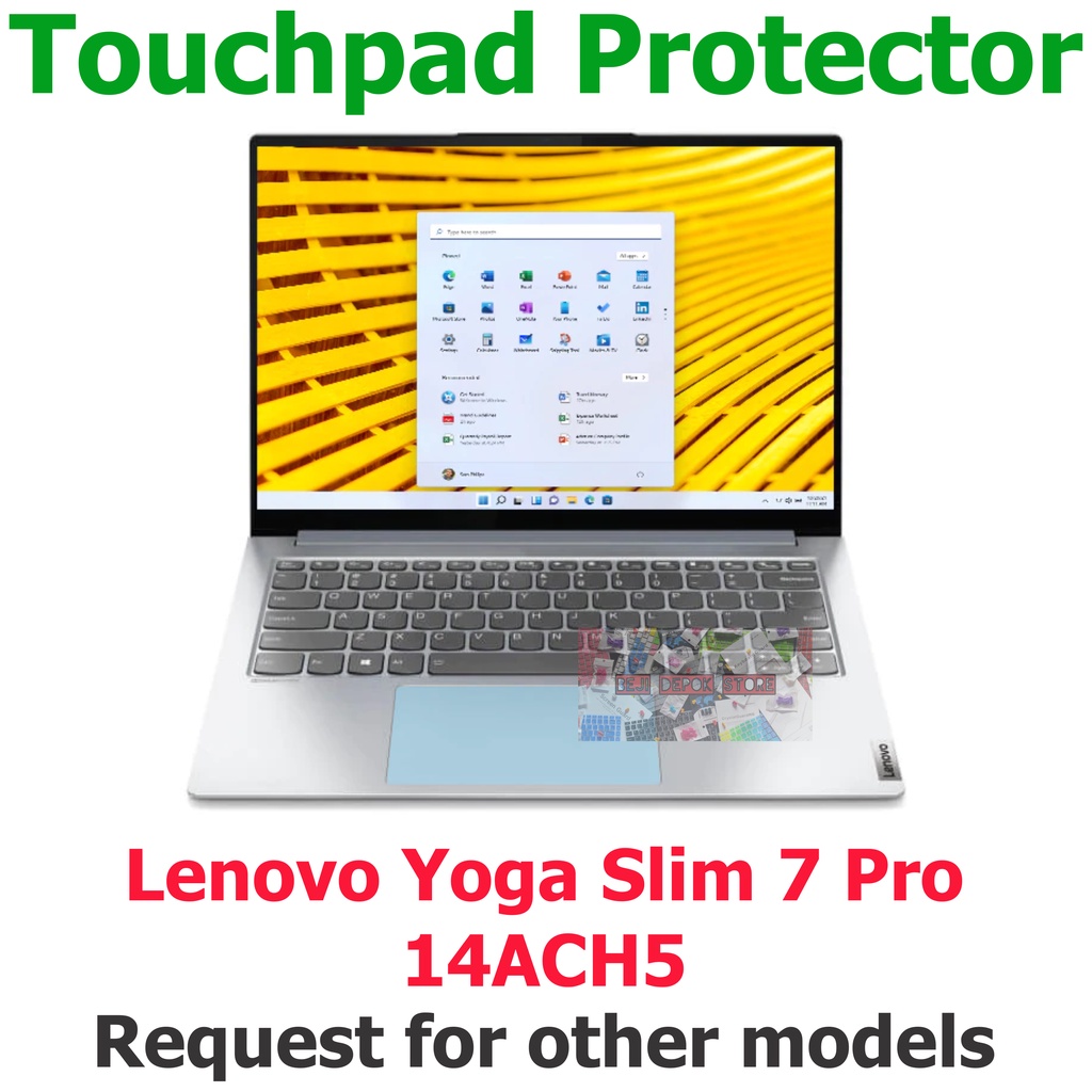 Jual Touchpad Trackpad Protector Lenovo Yoga Slim 7 Pro 14ACH5 14ACH05