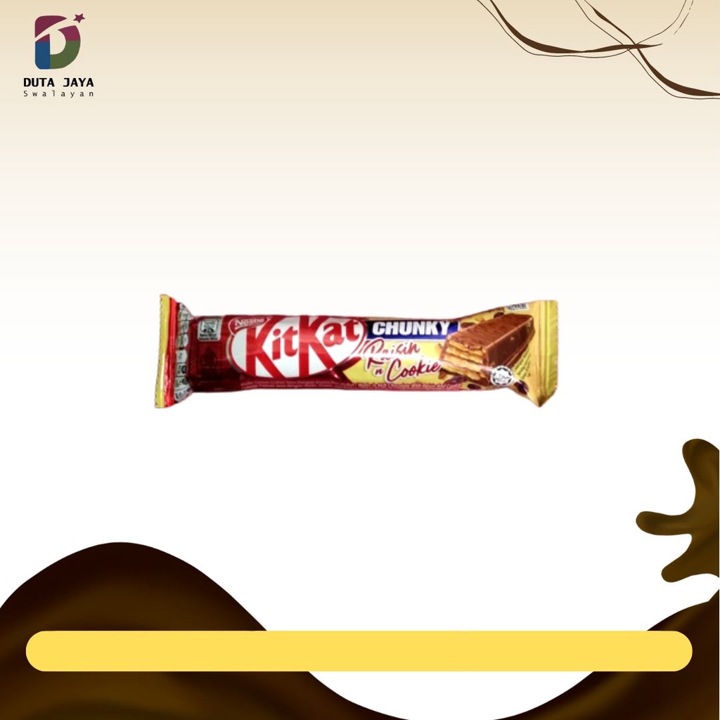 Jual KitKat Chunky Raisin & Cookies 38 Gram Nestle Chocolate Wafer