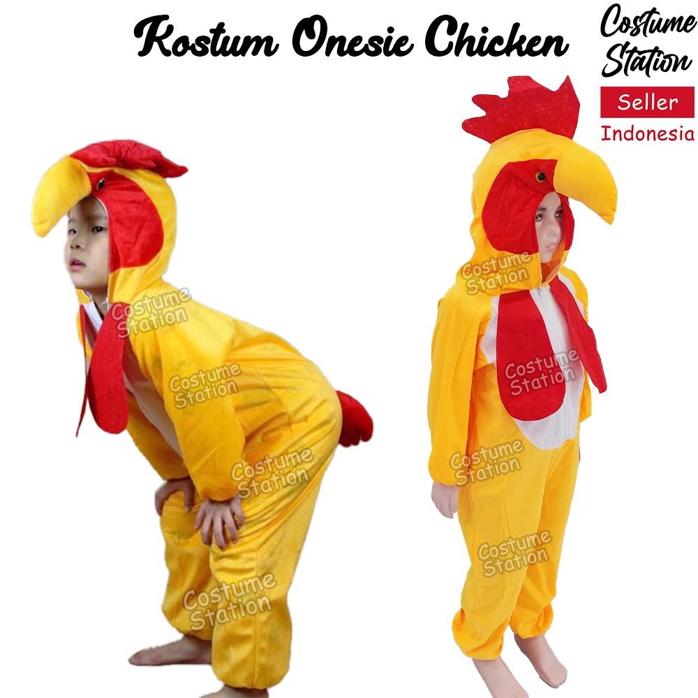 Jual Kostum Onesie Chicken Costume Ayam Hewan Binatang Animal Anak