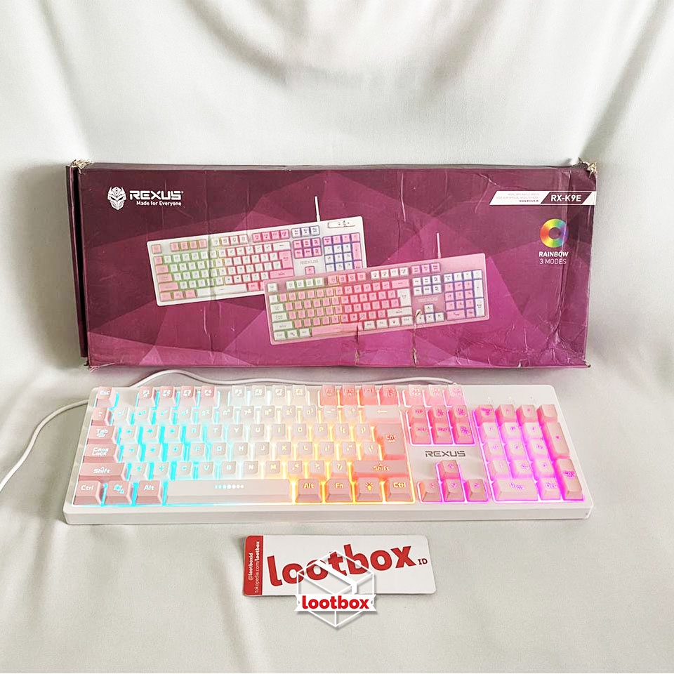 Jual Keyboard Gaming Membran non-Mechanical Rexus Battlefire RX K9E ...