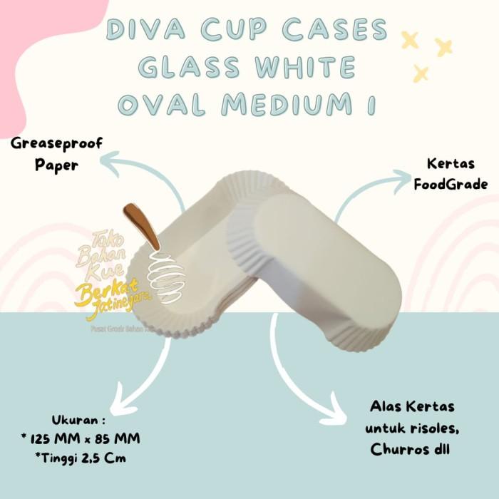 Jual CAKE CASES OVAL CUP CAKE KERTAS ALAS RISOLES RISOL 125 MM X 85 MM ...