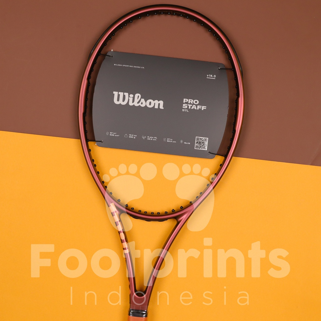 Jual Raket Tenis Wilson Pro Staff 97L v14 Tennis Racket 290 gr Original ...