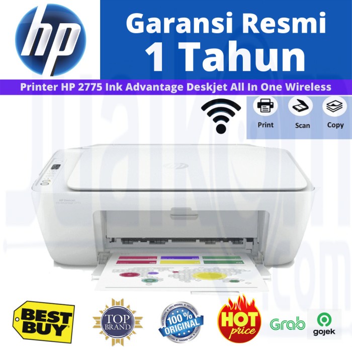 Jual HP DESKJET INK ADVANTAGE 2775 ALL IN ONE PRINTER PRINT SCAN COPY