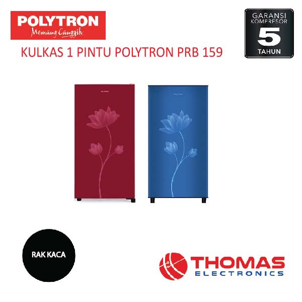 Jual KULKAS 1 PINTU POLYTRON PRB 159 KULKAS POLYTRON GARANSI RESMI