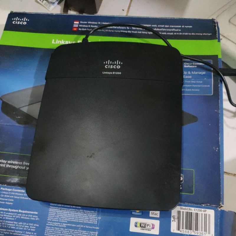 Jual modem router Cisco Linksys E1200 Shopee Indonesia