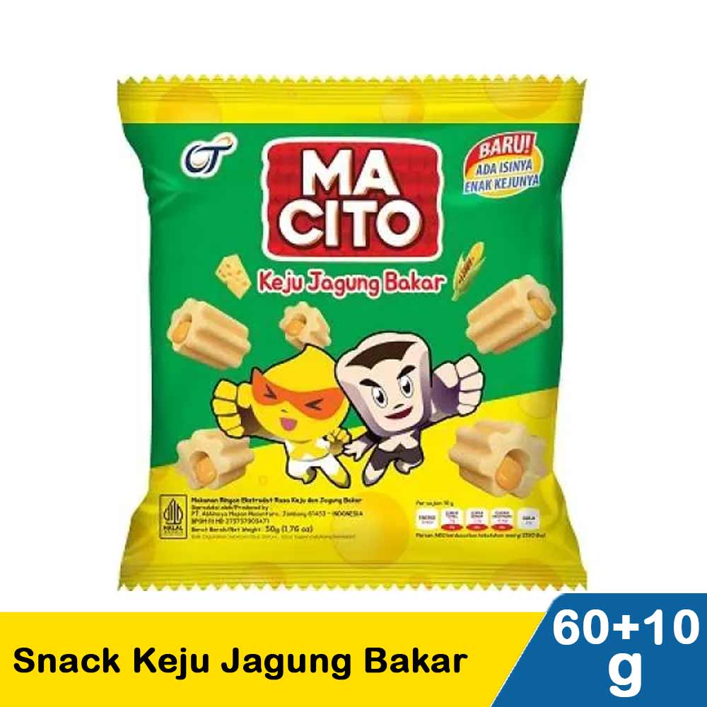 Jual Macito Snack Keju Jagung Bakar 60gr Shopee Indonesia