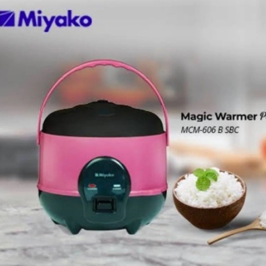 Jual Rice Cooker / Magic Com Miyako MCM 606 B SBC (0,6 Liter) | Shopee ...