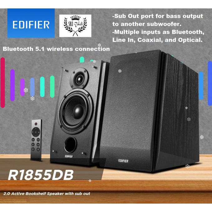 Jual Edifier R1855DB Bluetooth 5.1 Speaker with SUB OUT 70W RMS