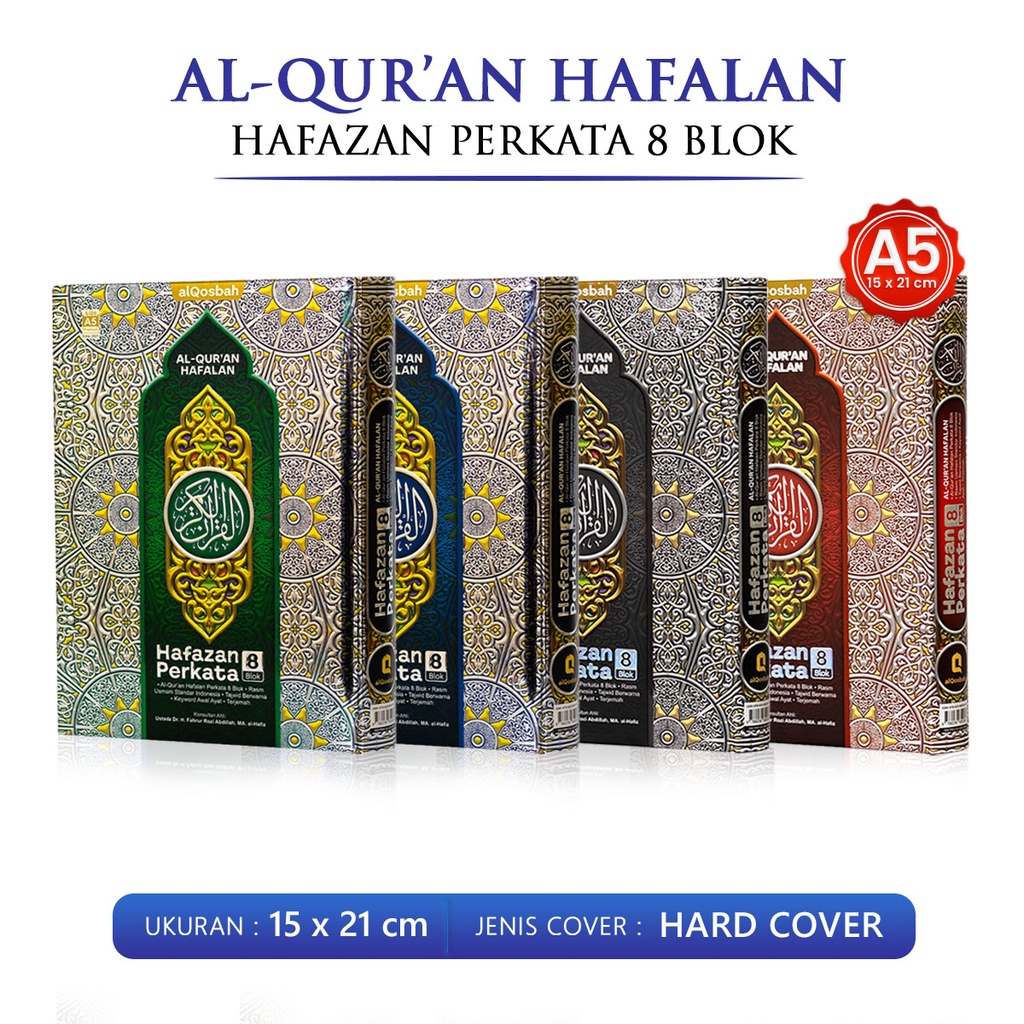 Jual Alquran Kecil Hafazan Per Kata 8 Blok Al Quran Tejemah Tajwid ...