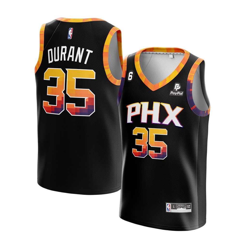 Jual Jersey Kevin Durant Phoenix Suns PHX #35 HITAM BLACK Swingman