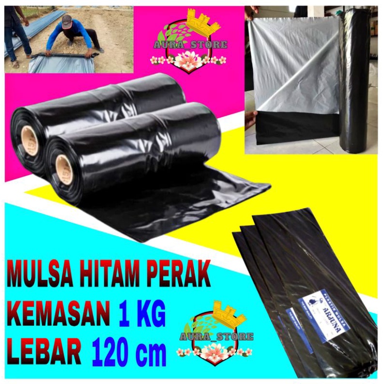 Jual Plastik Mulsa Hitam Perak Lebar Cm Kemasan Kg Plastik Bedengan Tanaman Shopee Indonesia