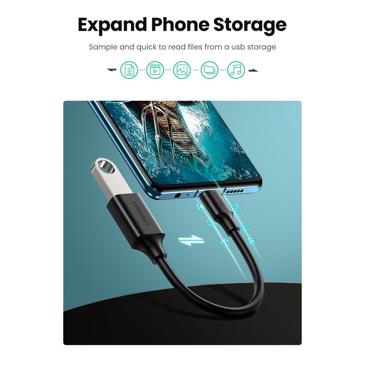 Jual UGREEN OTG USB Type C To USB 3.0 Adapter Converter 5Gbps | Shopee ...