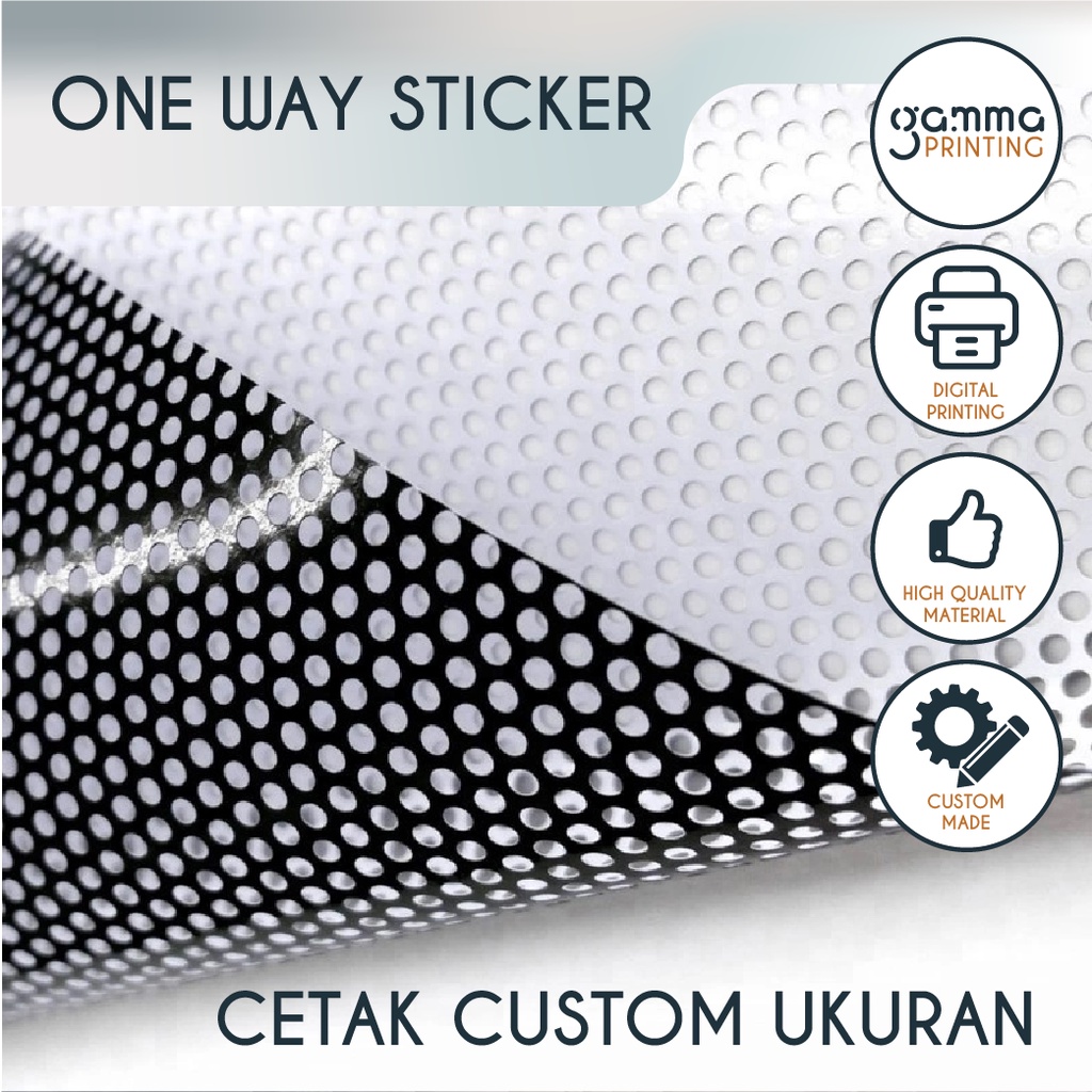 Jual Cetak Sticker One Way Vision Custom Sticker Kaca Kaca Mobil Shopee Indonesia 