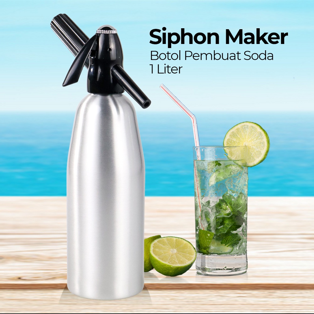Jual Botol Pembuat Soda Siphon Maker DIY Bartender CO2 1L / Alat Buat
