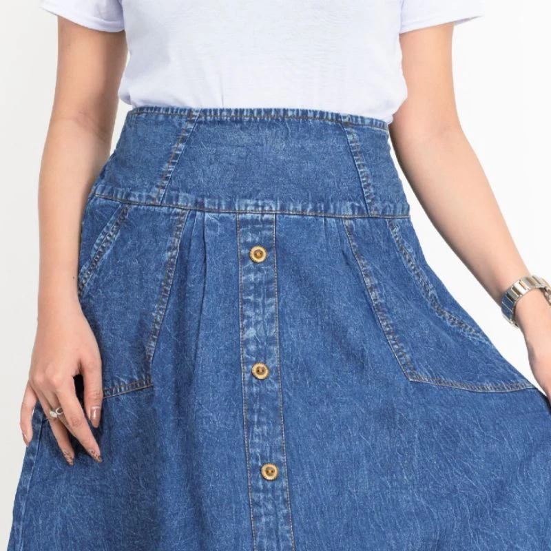 Umbrella Denim Skirt