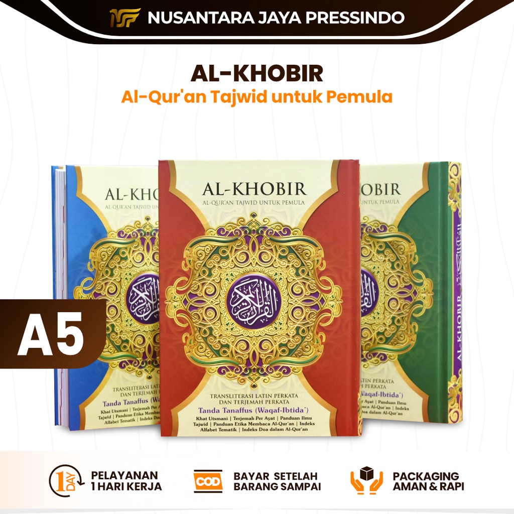 Jual Al Quran Al Khobir A5 Tanda Tanafus Alquran Transliterasi Terjemah Perkata Warnaalquran 1508