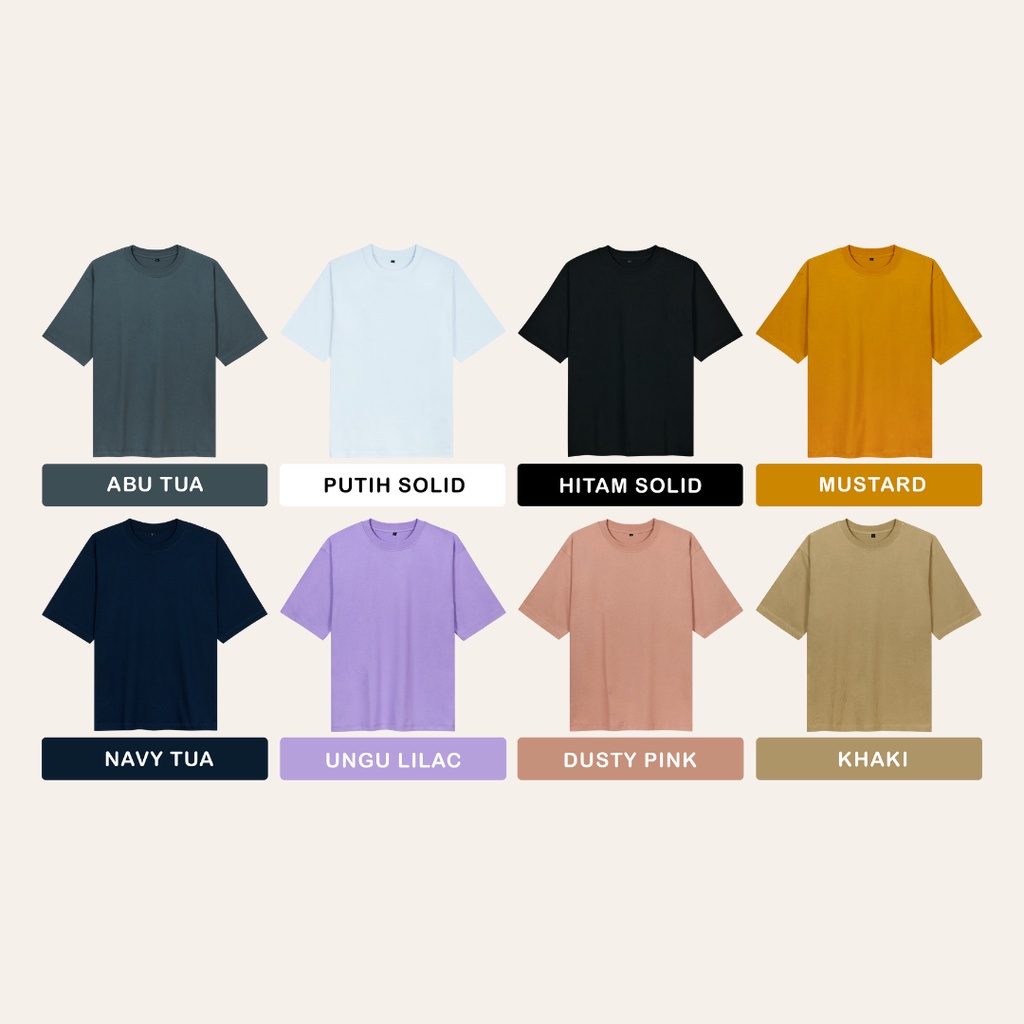 Jual Kaos Polos Oversize Katun Combed S Shopee Indonesia